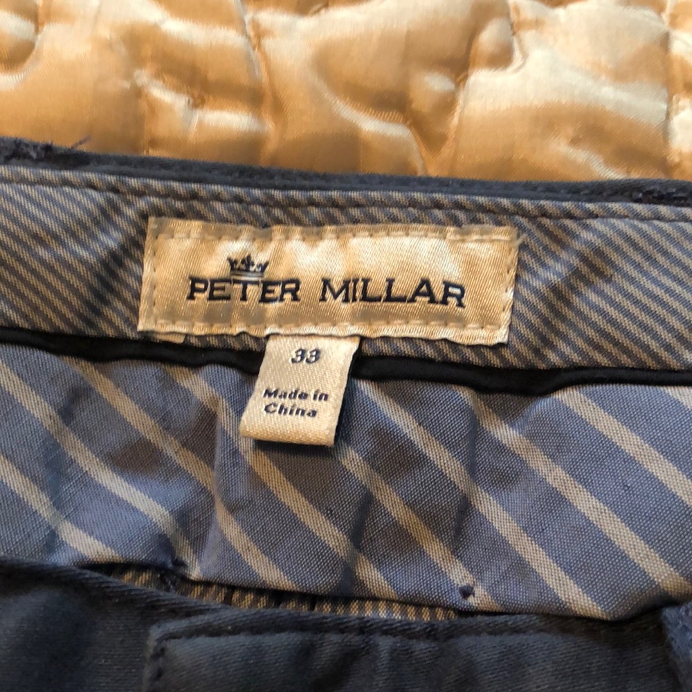 Peter Millar Ultimate Sateen Five-Pocket Pant. blue/navy.